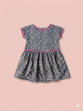 Balloon skirt dress grey